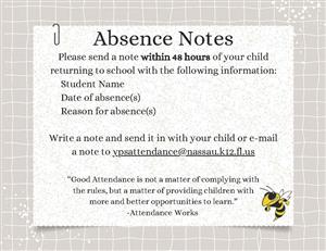 Absence Note Procedure